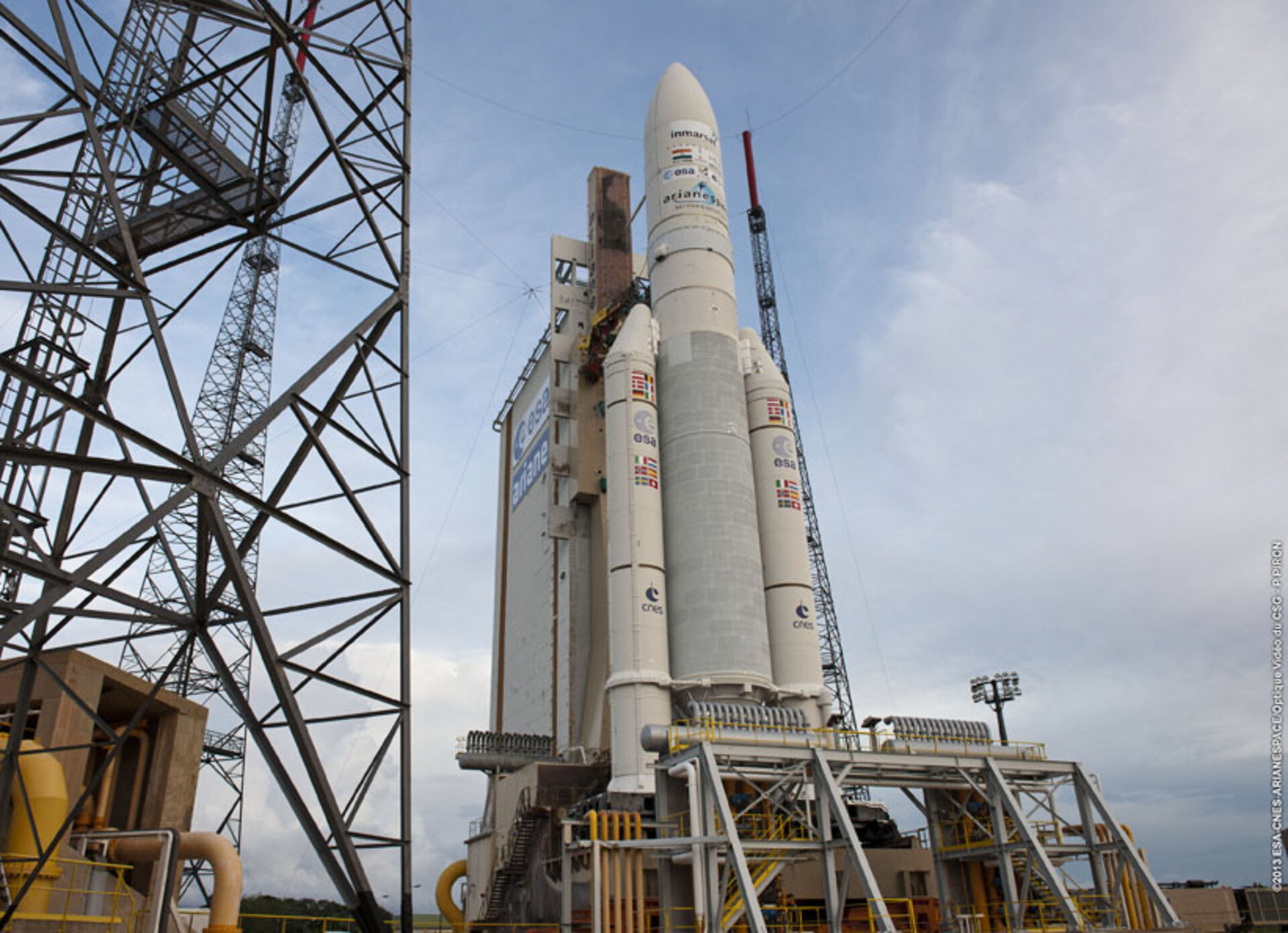 Ariane 5 with Alphasat ready for launch