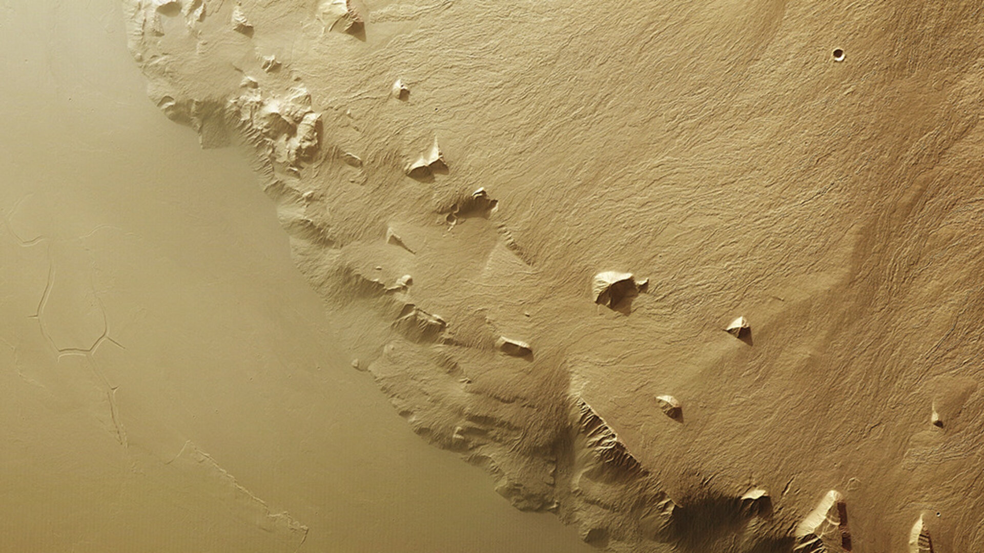 Olympus Mons southeast flank