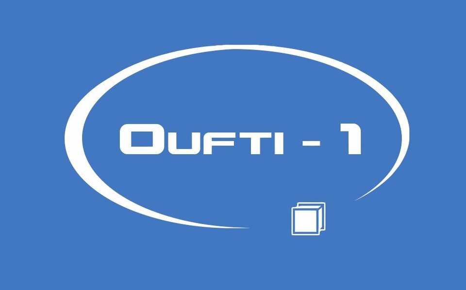 Het logo van de Belgische CubeSat Oufti 1