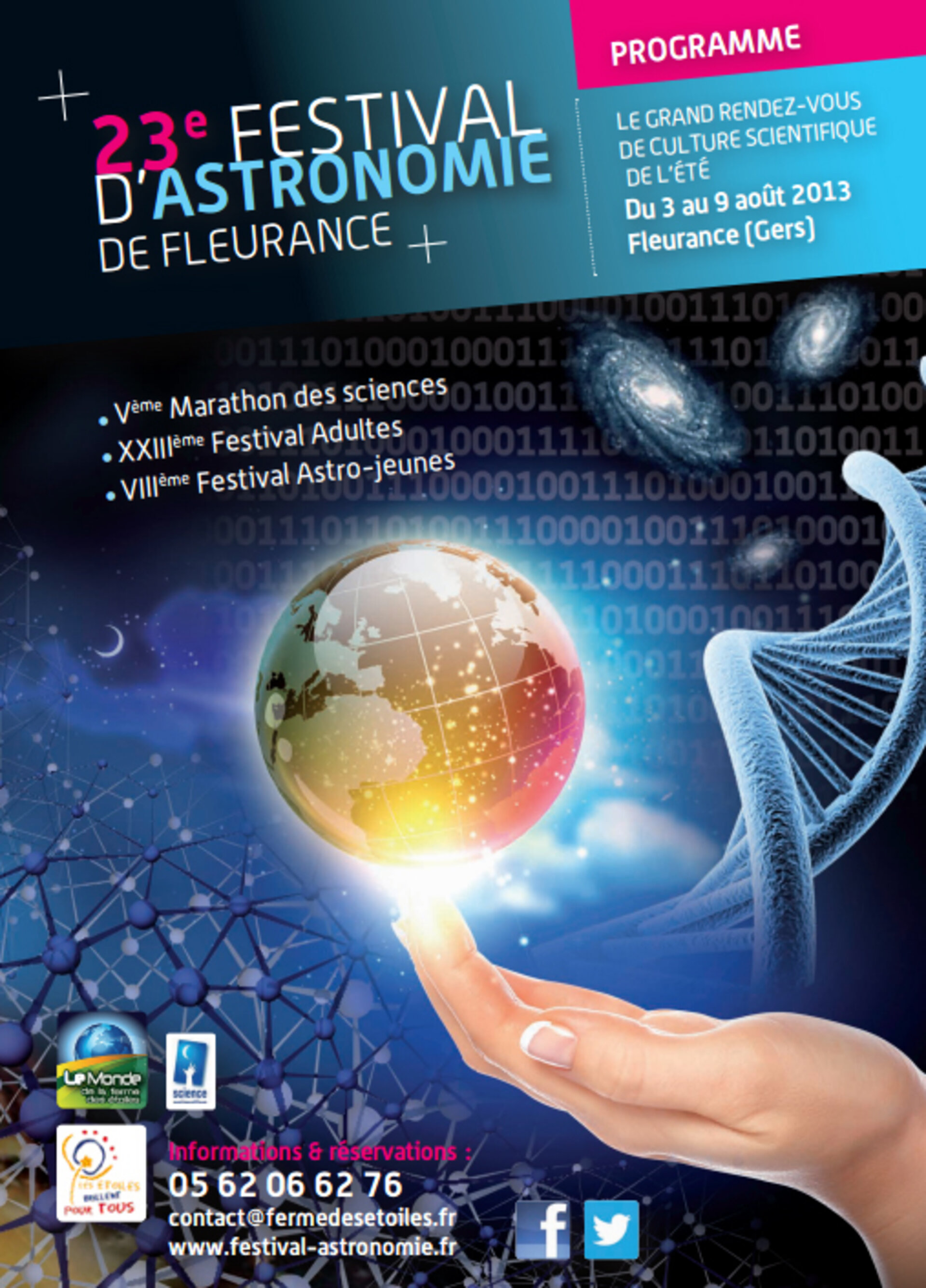 Affiche du festival d'astronomie de Fleurance