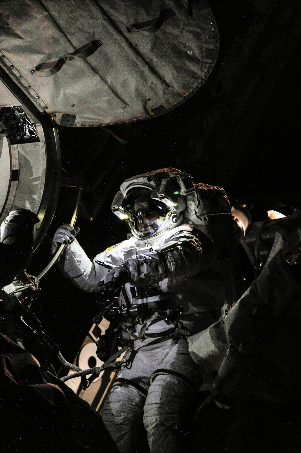 US-Astronaut Chris Cassidy bei Nacht