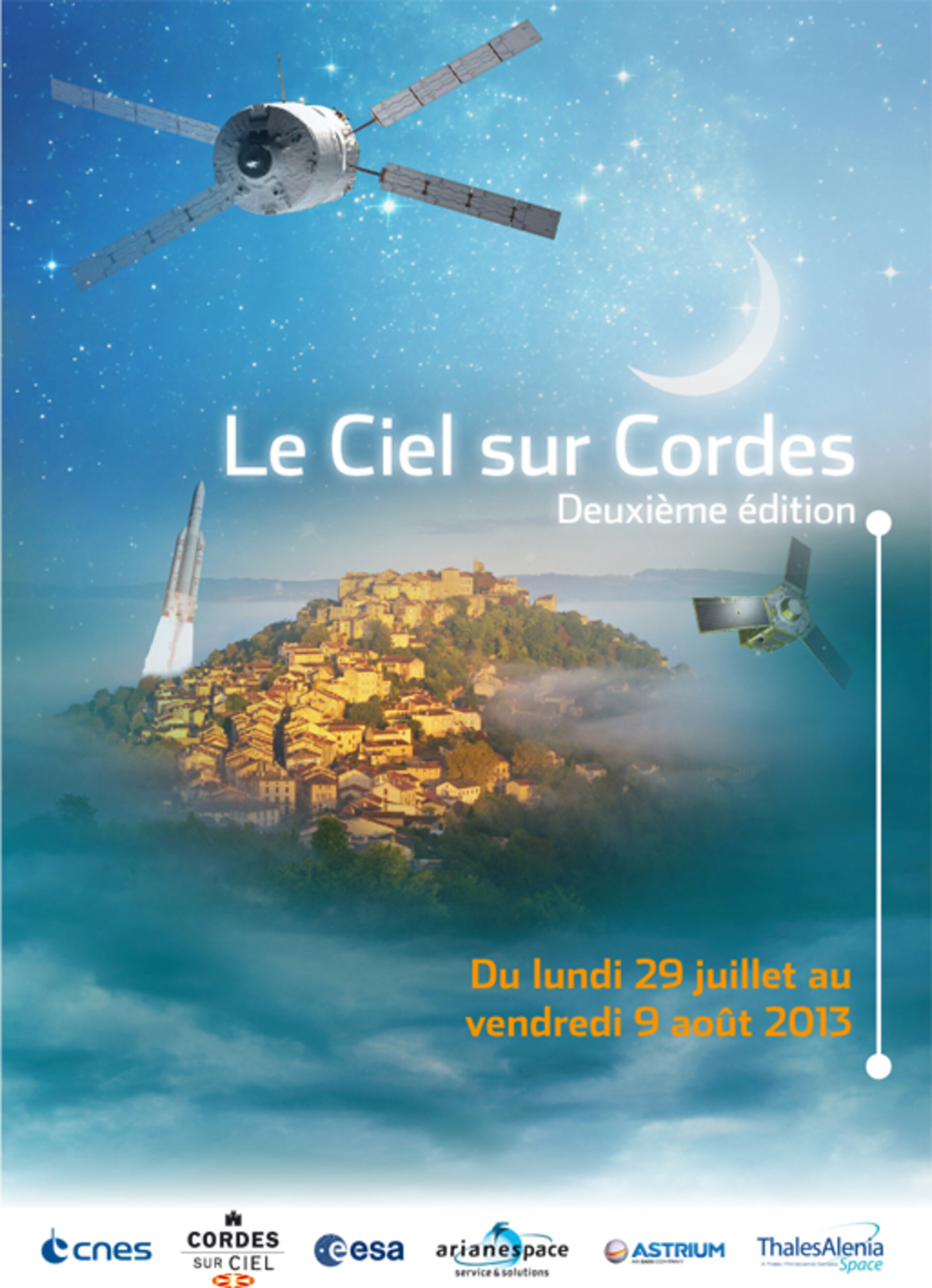 Affiche de l'exposition "Le Ciel sur Cordes"