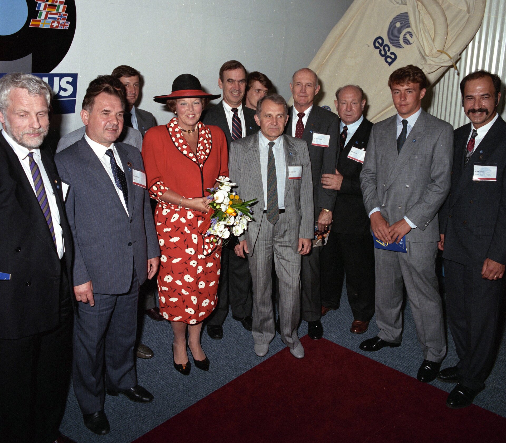 Prins Friso in 1990 tijdens de opening van Space Expo, het bezoekerscentrum van ESTEC in Noordwijk