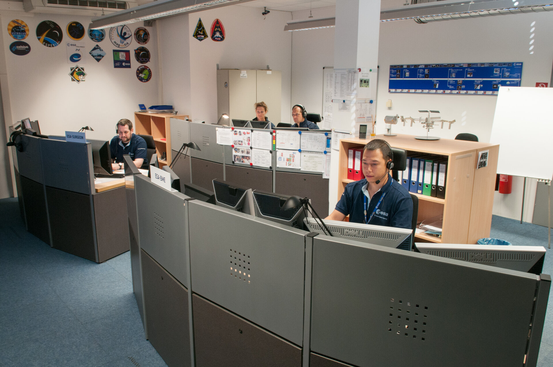 The Medical Operations Console Room at ESA/EAC