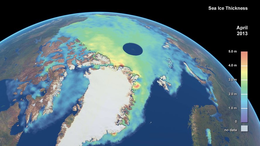 Arctic sea-ice thickness