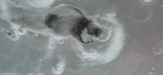 Becquerel crater in 3D