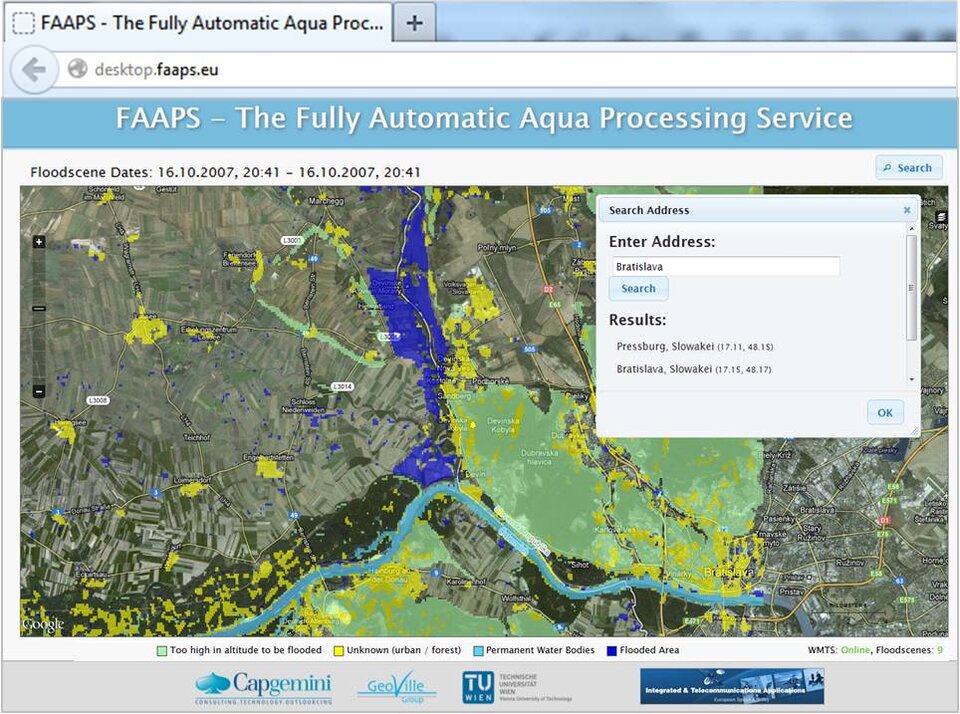 FAAPS browser flood maps