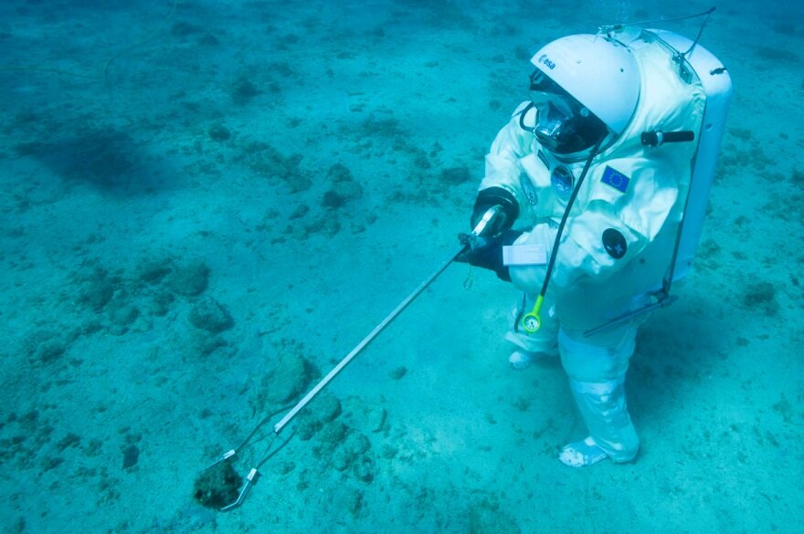 Recolha de amostras subaquáticas