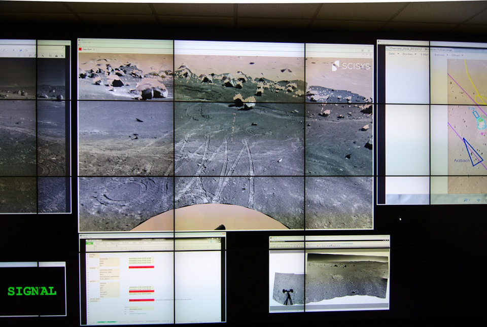 Mur vidéo dans le centre de contrôle