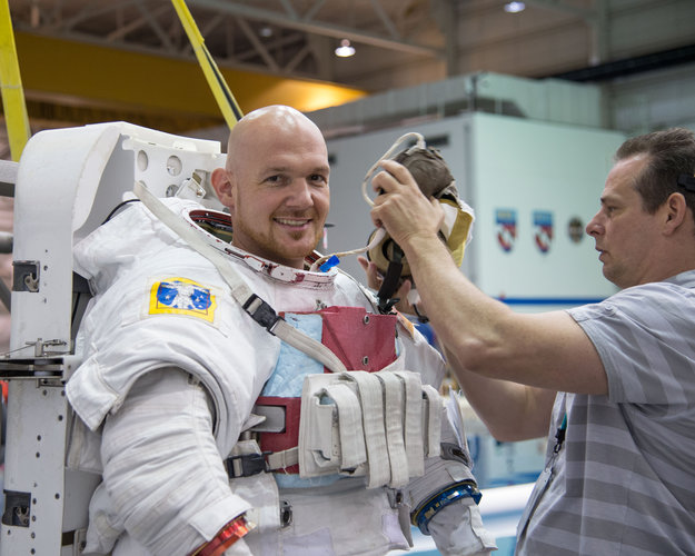 Alexander Gerst during training