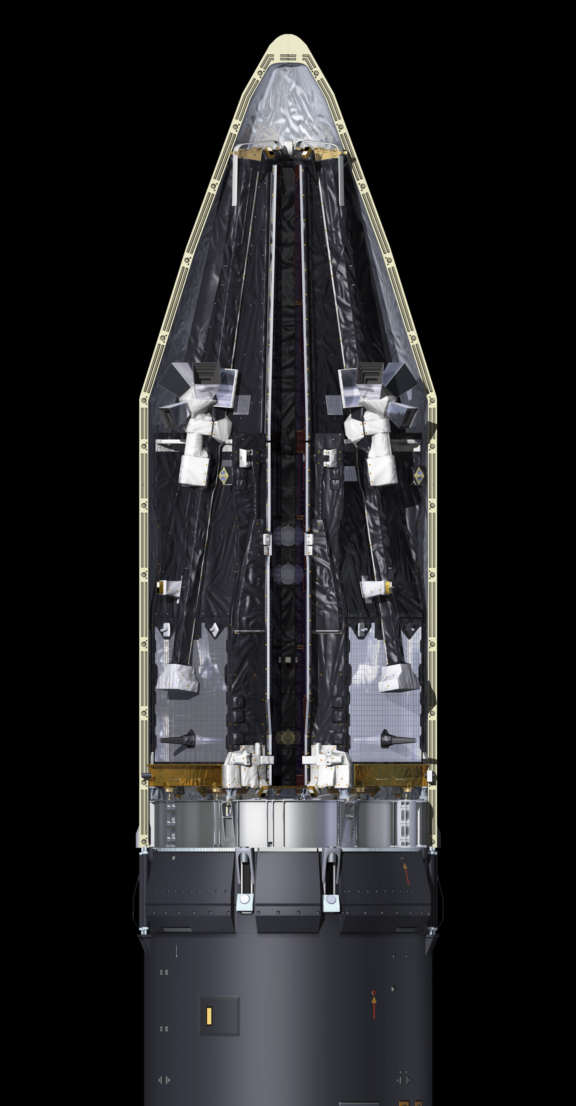 Artist's view of Swarm on a Rockot launcher