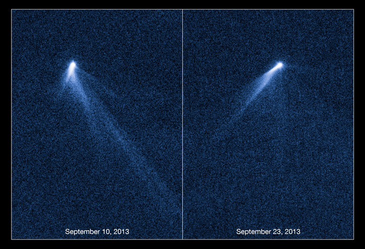 Bizarre six-tailed asteroid