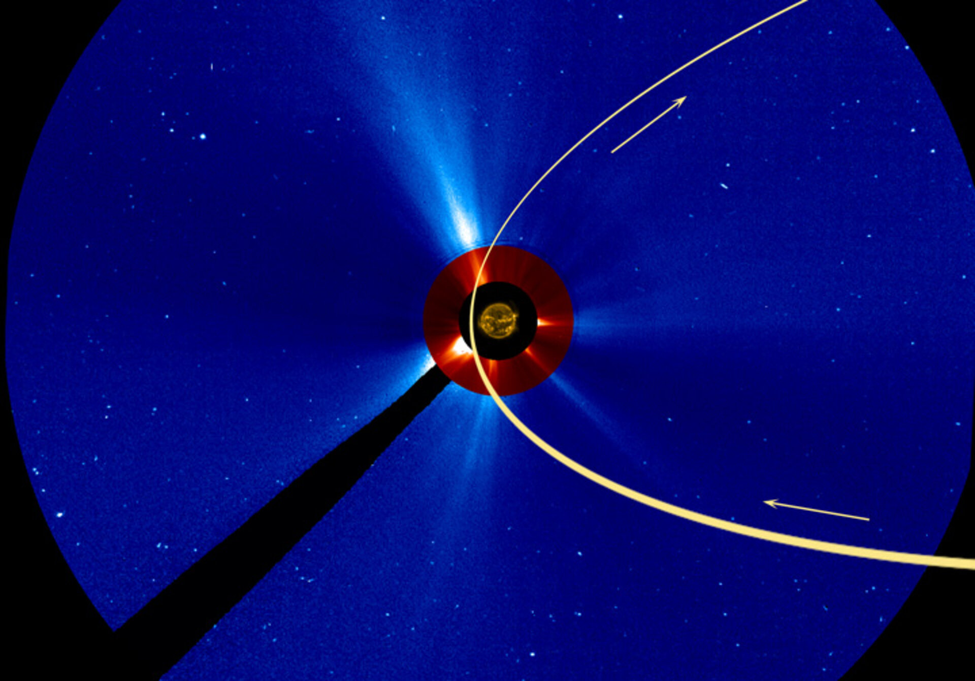 Comet ISON’s orbit around the Sun