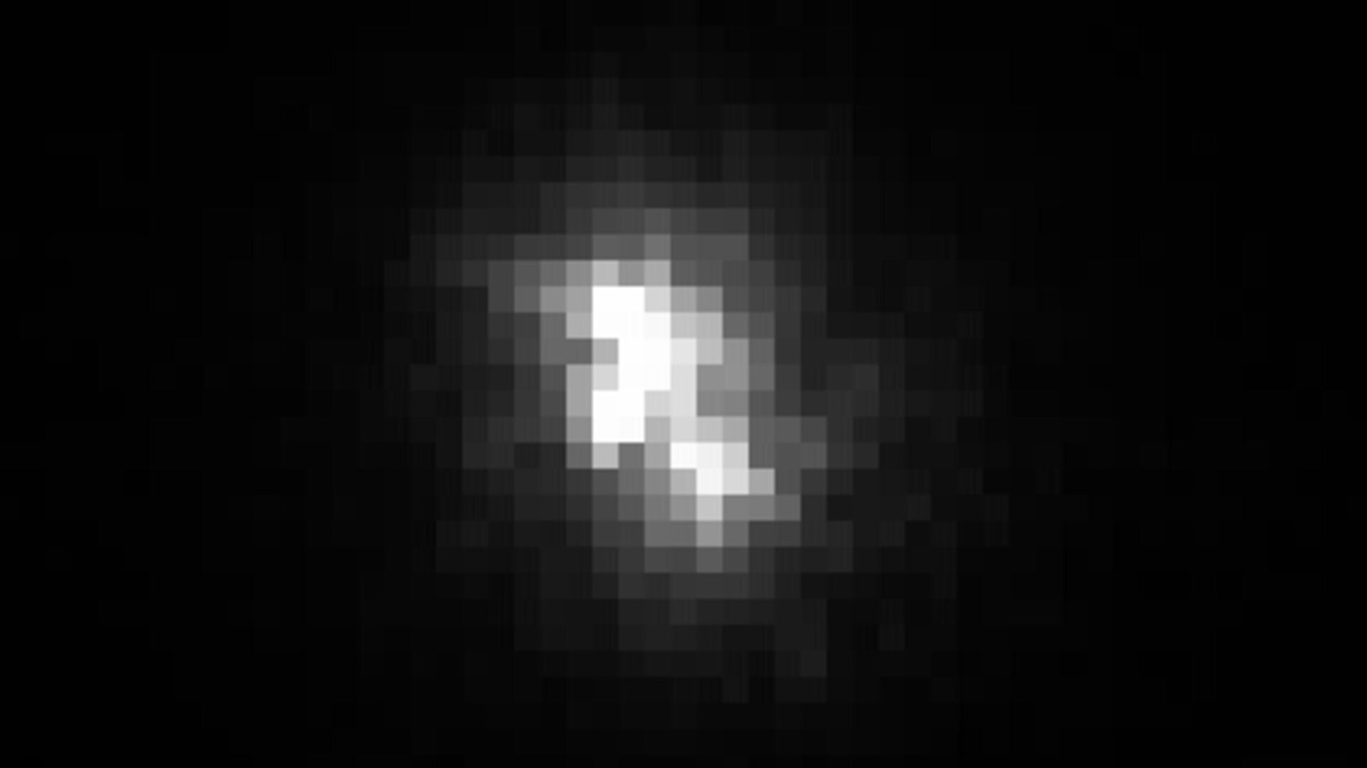 Focal spot: laser light seen by infrared camera