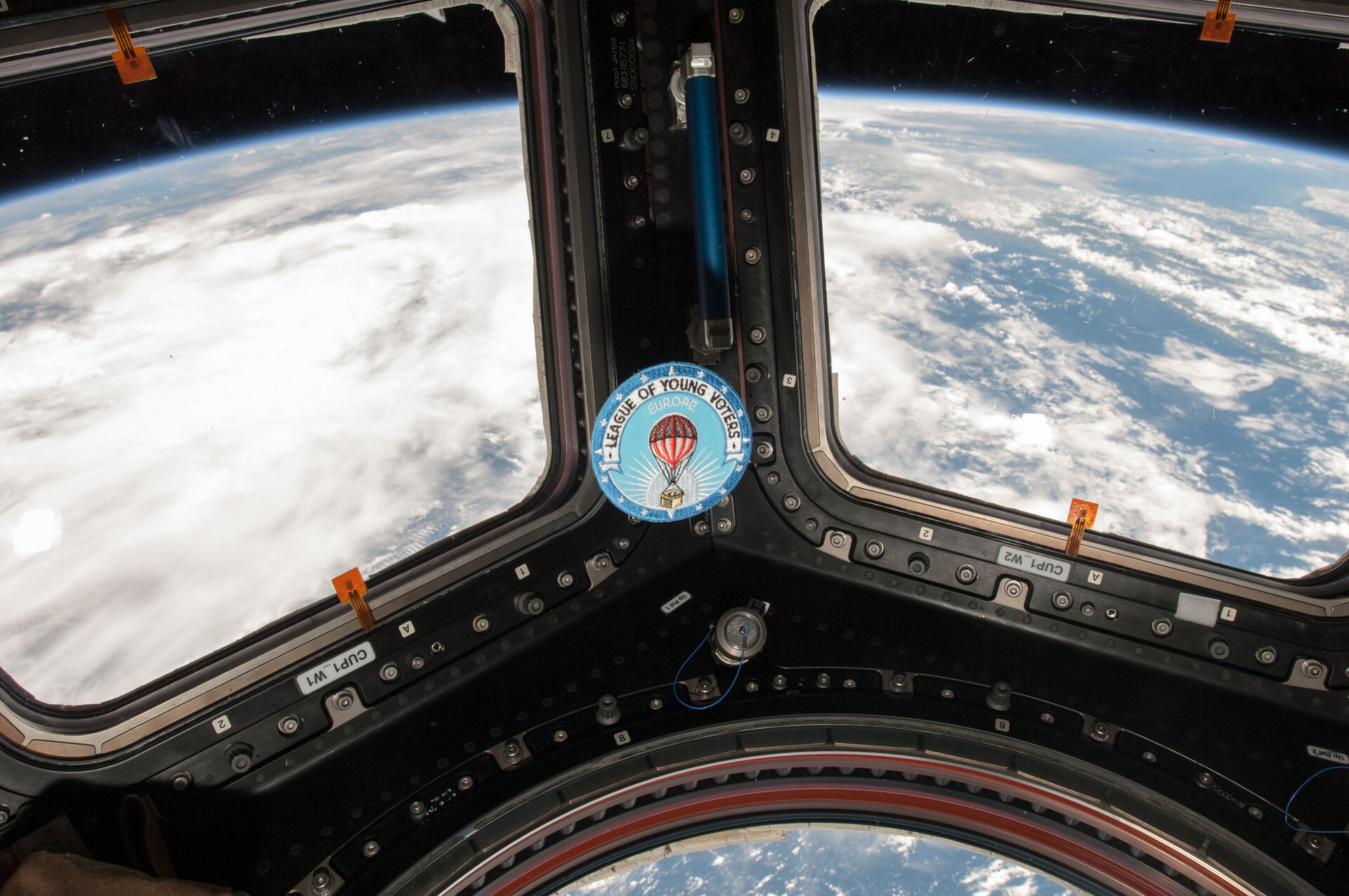 League of Young Voters badge on ISS