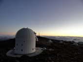 ESA's Optical Ground Station (OGS) is 2400 m above sea level on the volcanic island of Tenerife.