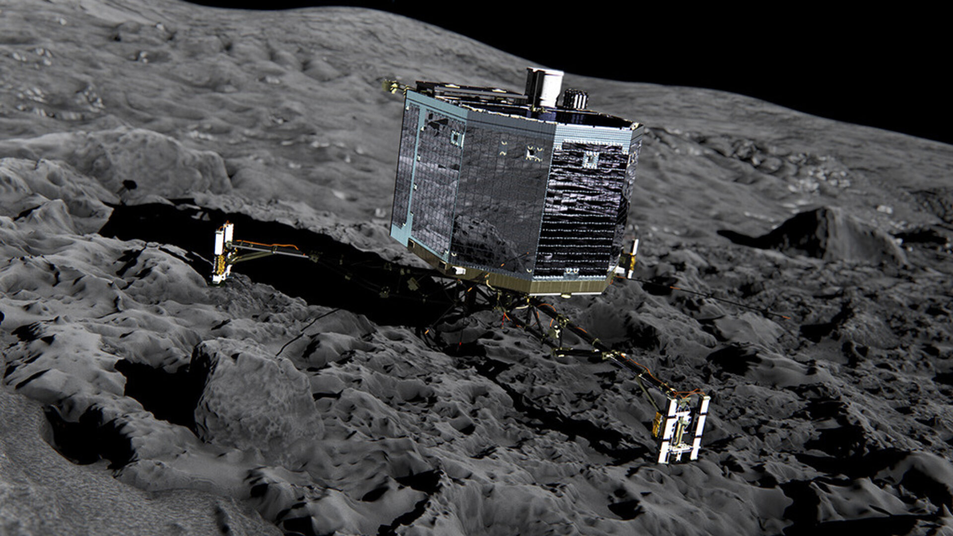 Philae on the comet 