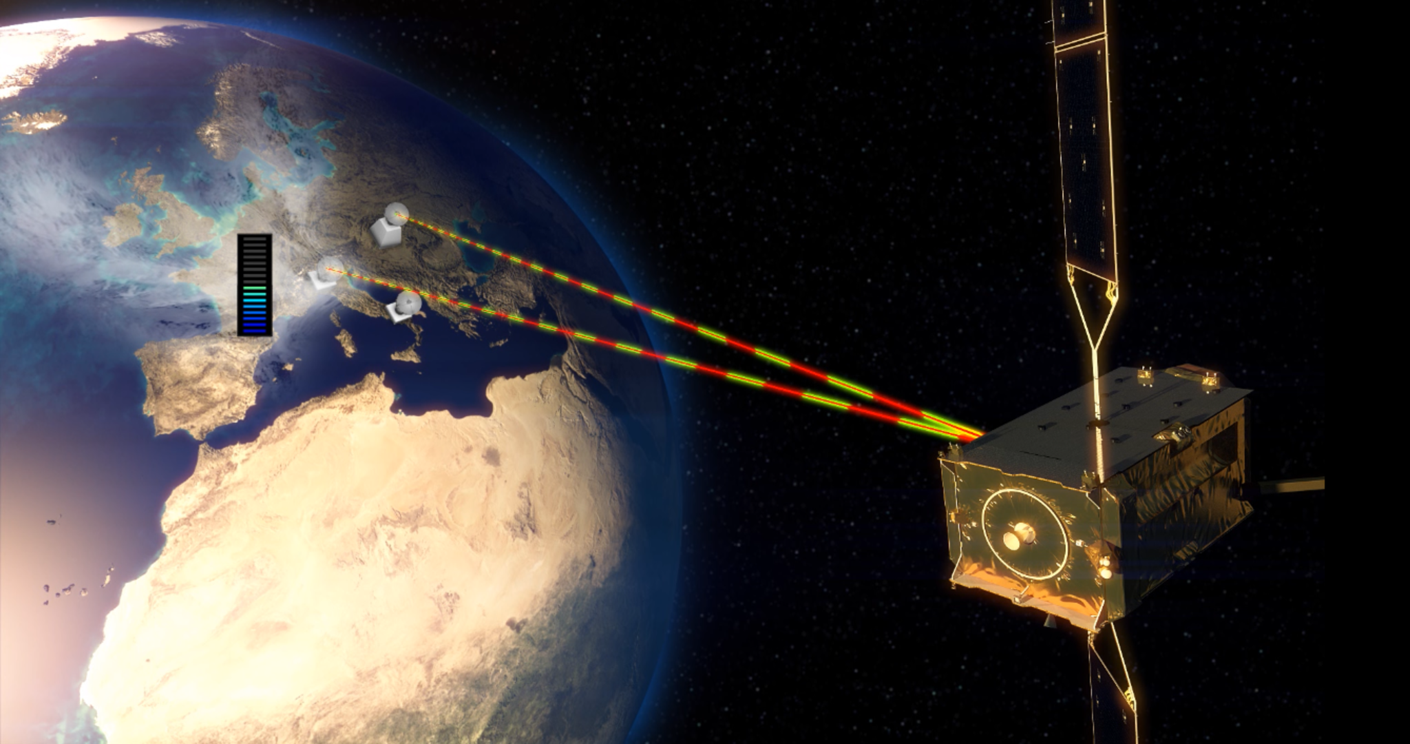 Alphasat's TDP 5 measures the impact of cloud coverage on its signal