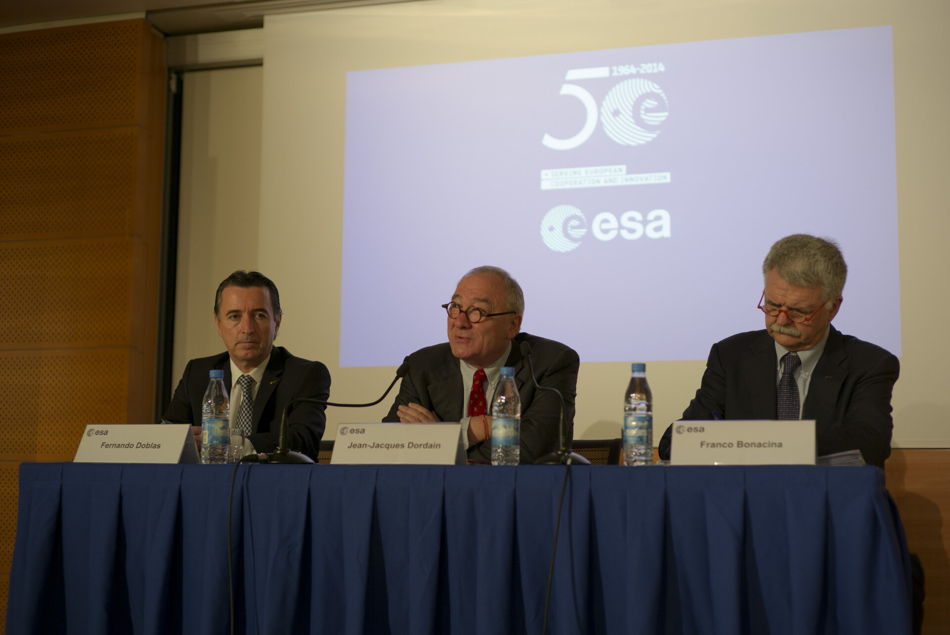 Jean-Jacques Dordain during the annual press briefing on 17 January 2014