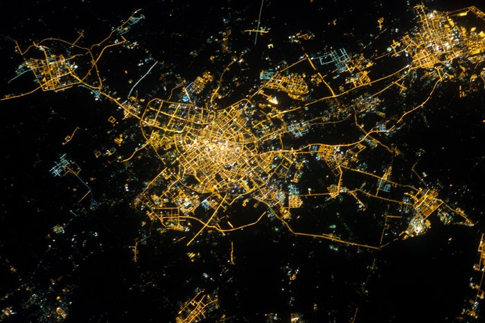 Imágenes satelitales nocturnas