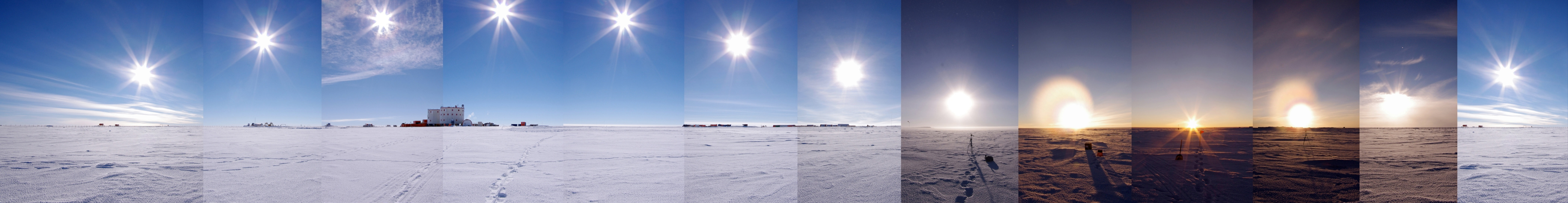 Un panorama antarctique de 24 heures à Concordia