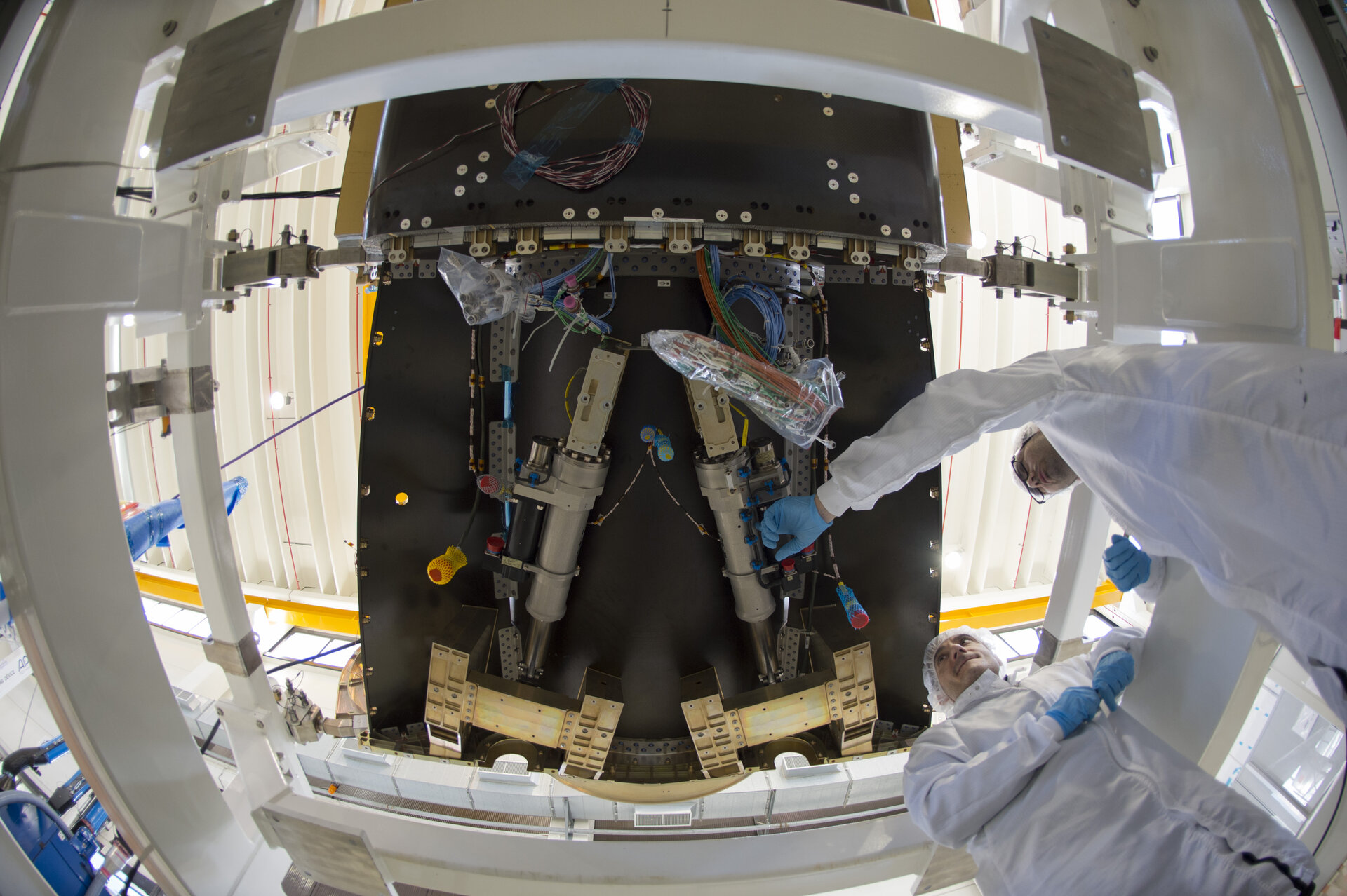 IXV during integration at Thales Alenia Space 