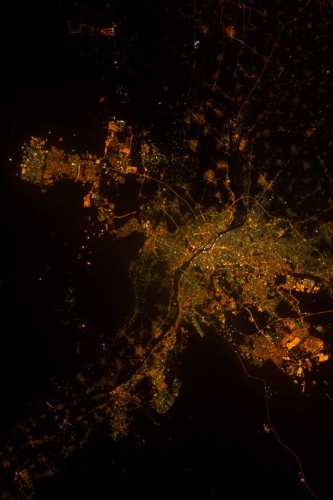 Imágenes nocturnas satelitales