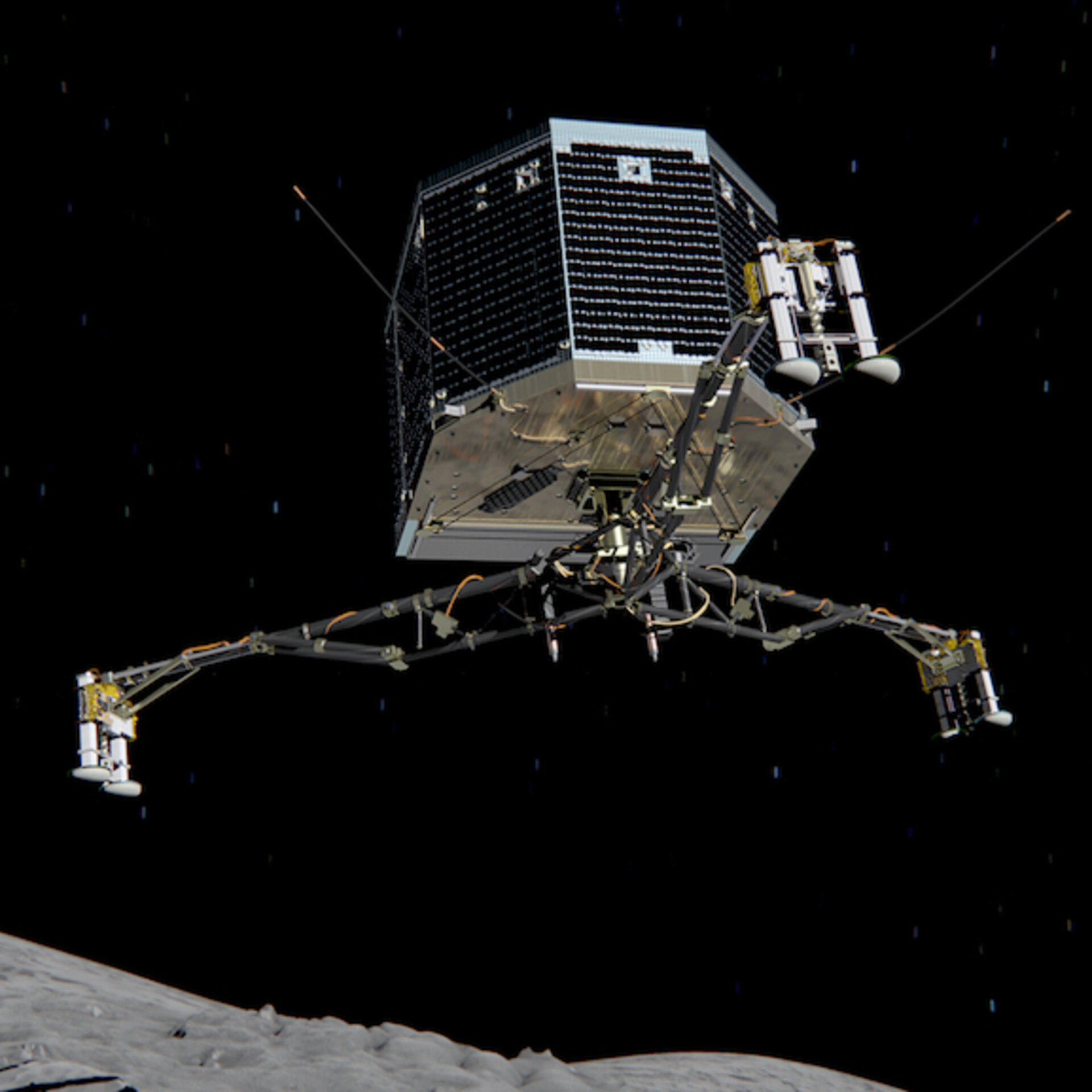 Philae descent