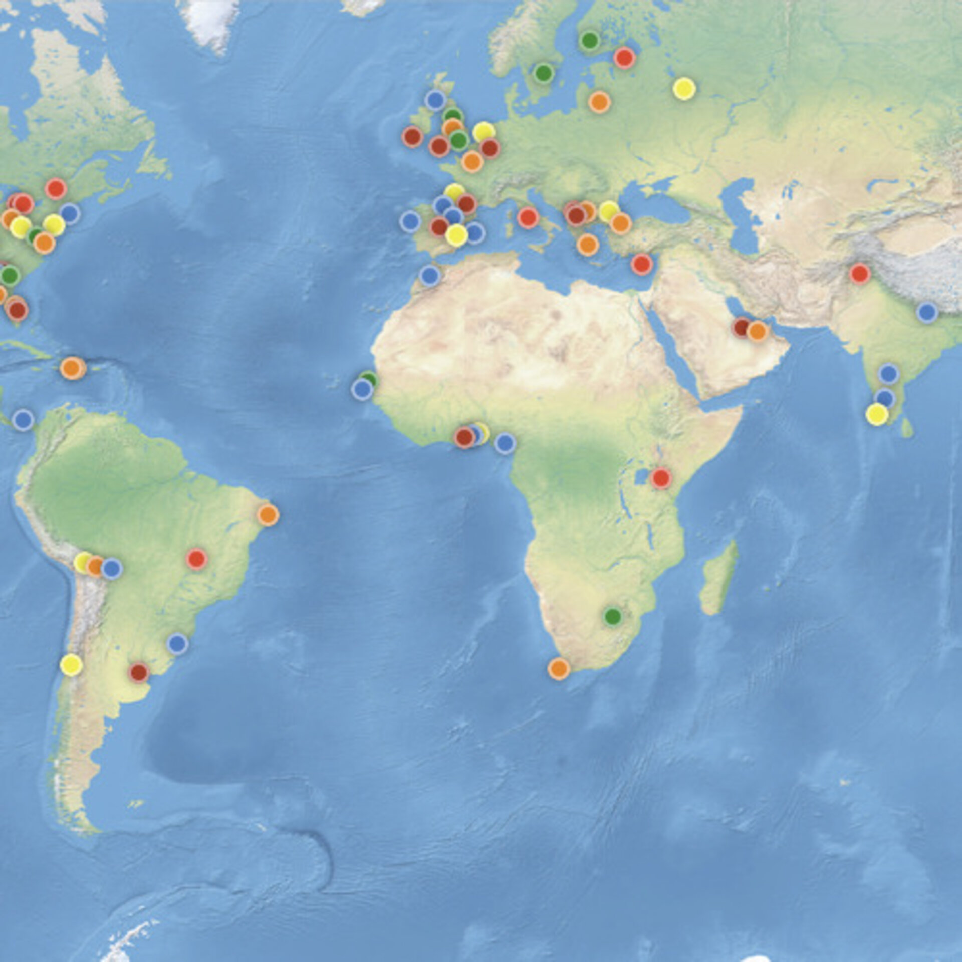 International Space App Challenge 2014 locations