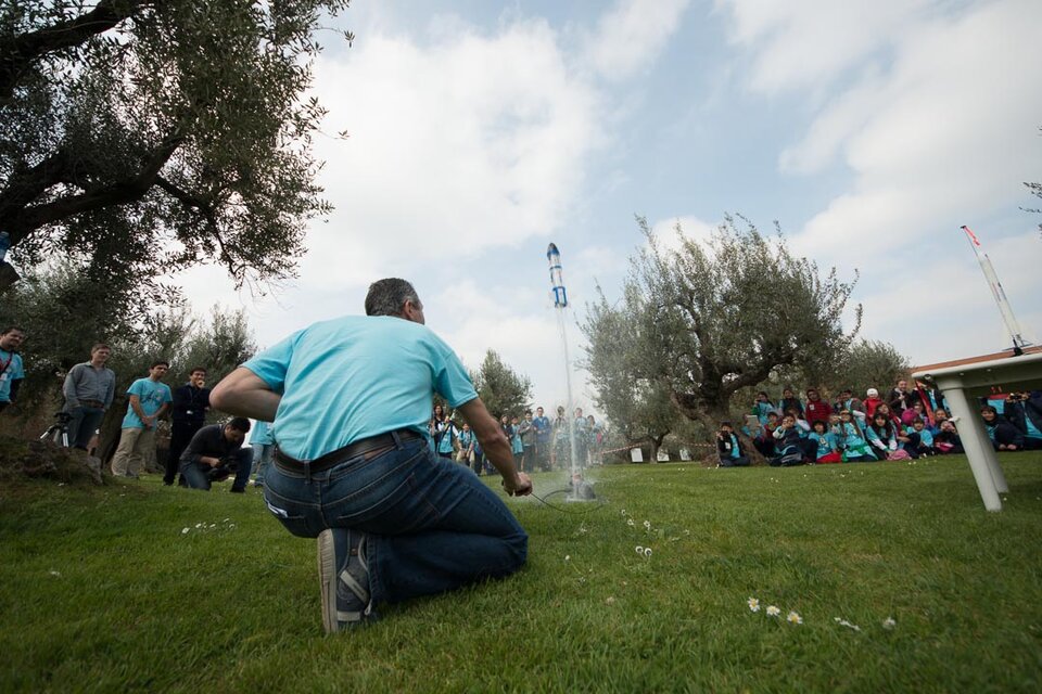 Lanci amatoriali all'ESRIN Open Days 2014