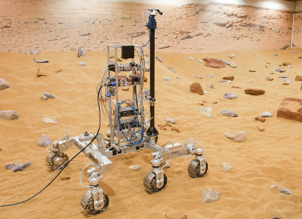 2020 soll ein Rover zum Mars geschickt werden (Im Bild: Testmodell)