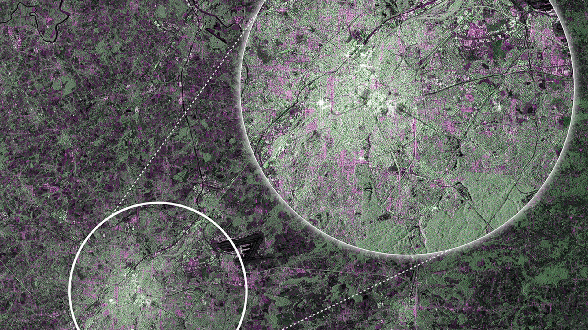 Satellietbeelden, zoals deze opname van Brussel door Sentinel 1, kunnen helpen het leven op de aarde te verbeteren