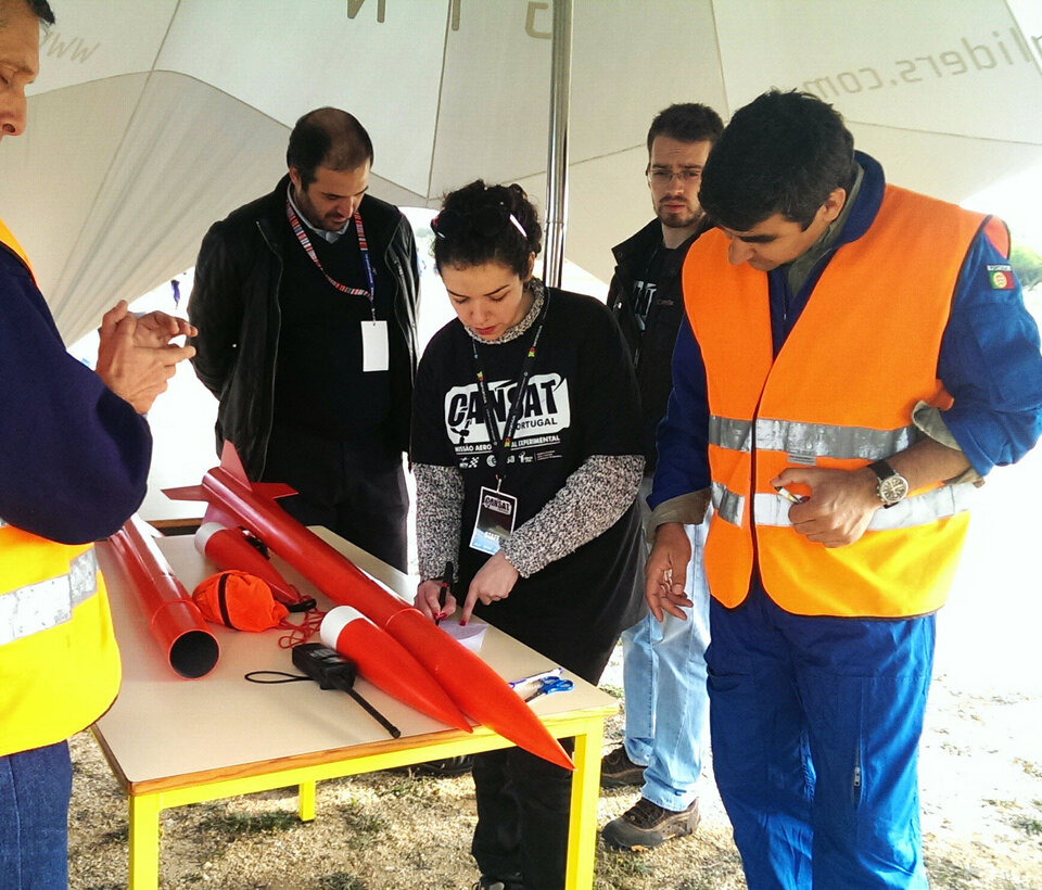 Cansats being checked before launch