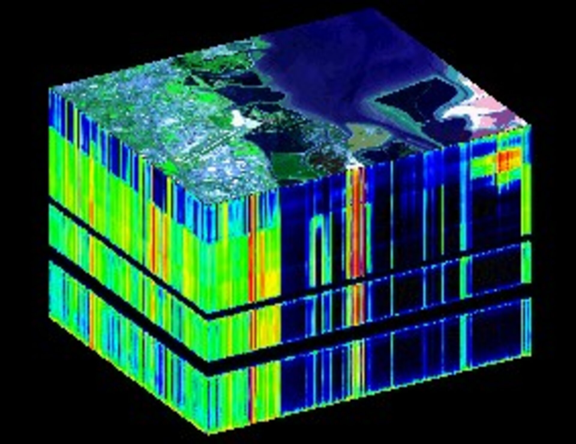 Hyperspectral image 'data cube'