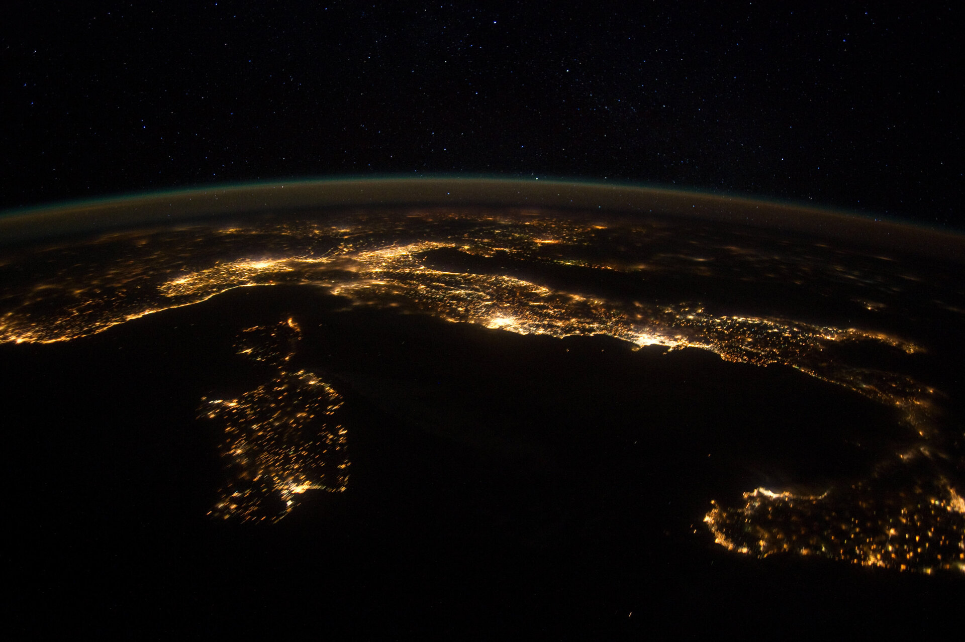 Italy at night