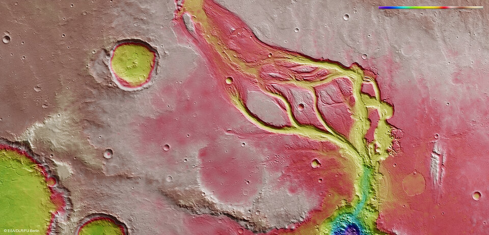 Topografie Osuga Valles