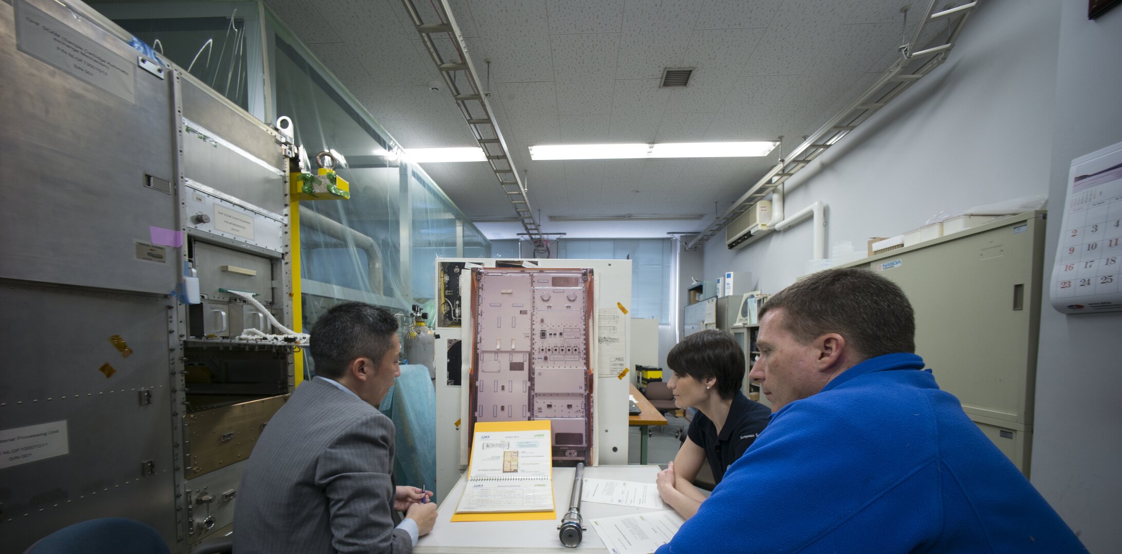 Terry and Samantha at the Tsukuba Space Center 