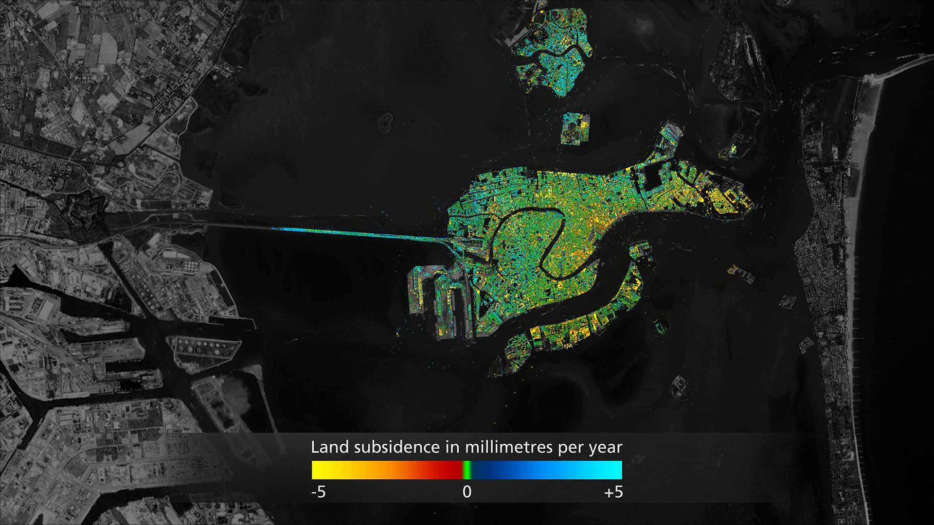 Tracking land subsidence