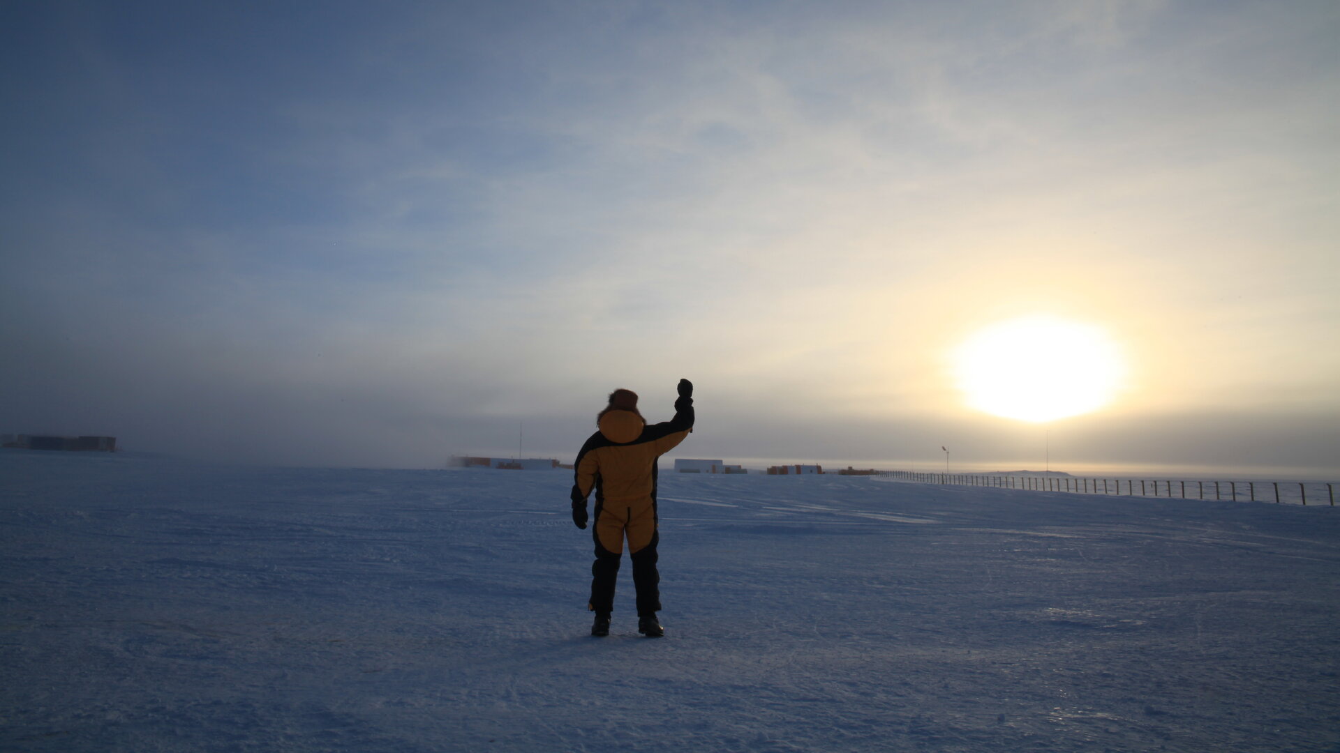 Waving to the Sun