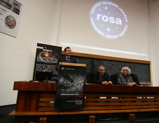 High-level representatives at the launch event of ESERO Romania