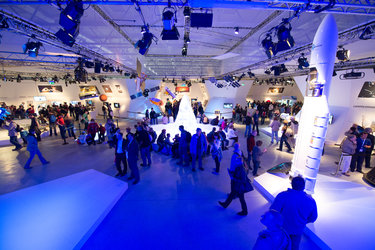Public day at the ‘Space for Earth’ space pavilion, ILA 2012