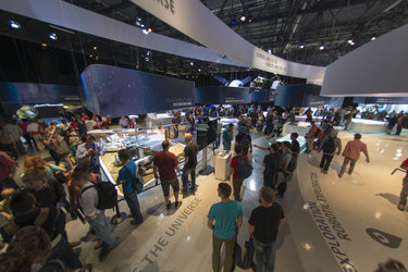 Public day at the ‘Space for Earth’ pavilion at ILA