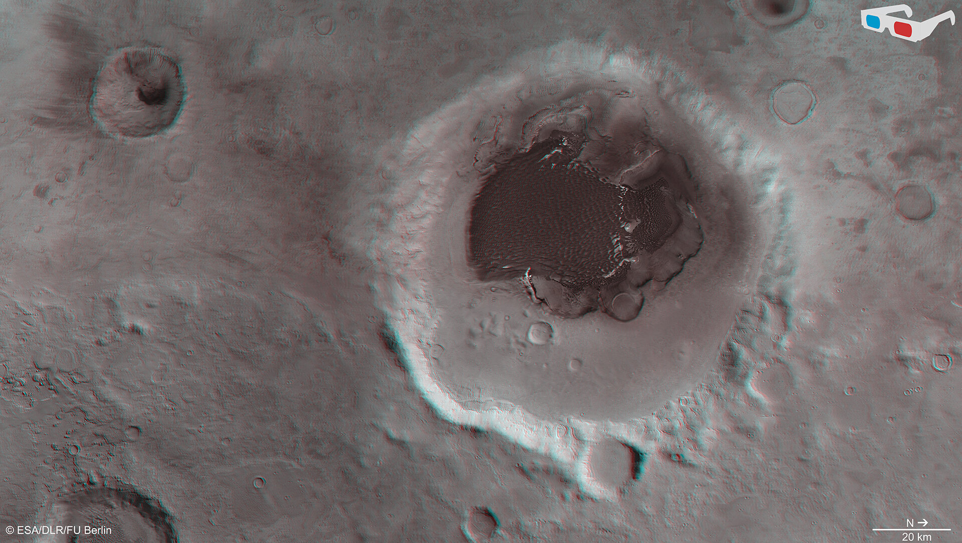 Rabe Crater 3D