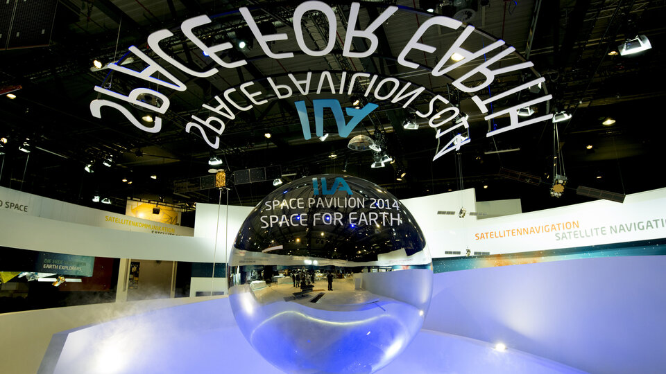 ‘Space for Earth’ space pavilion at ILA 2014