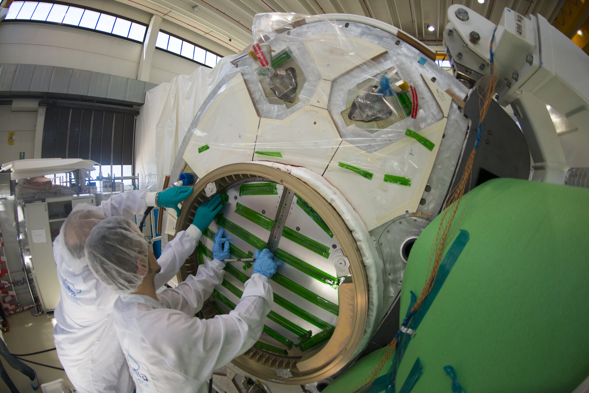 IXV during the last preparations at Thales Alenia Space 