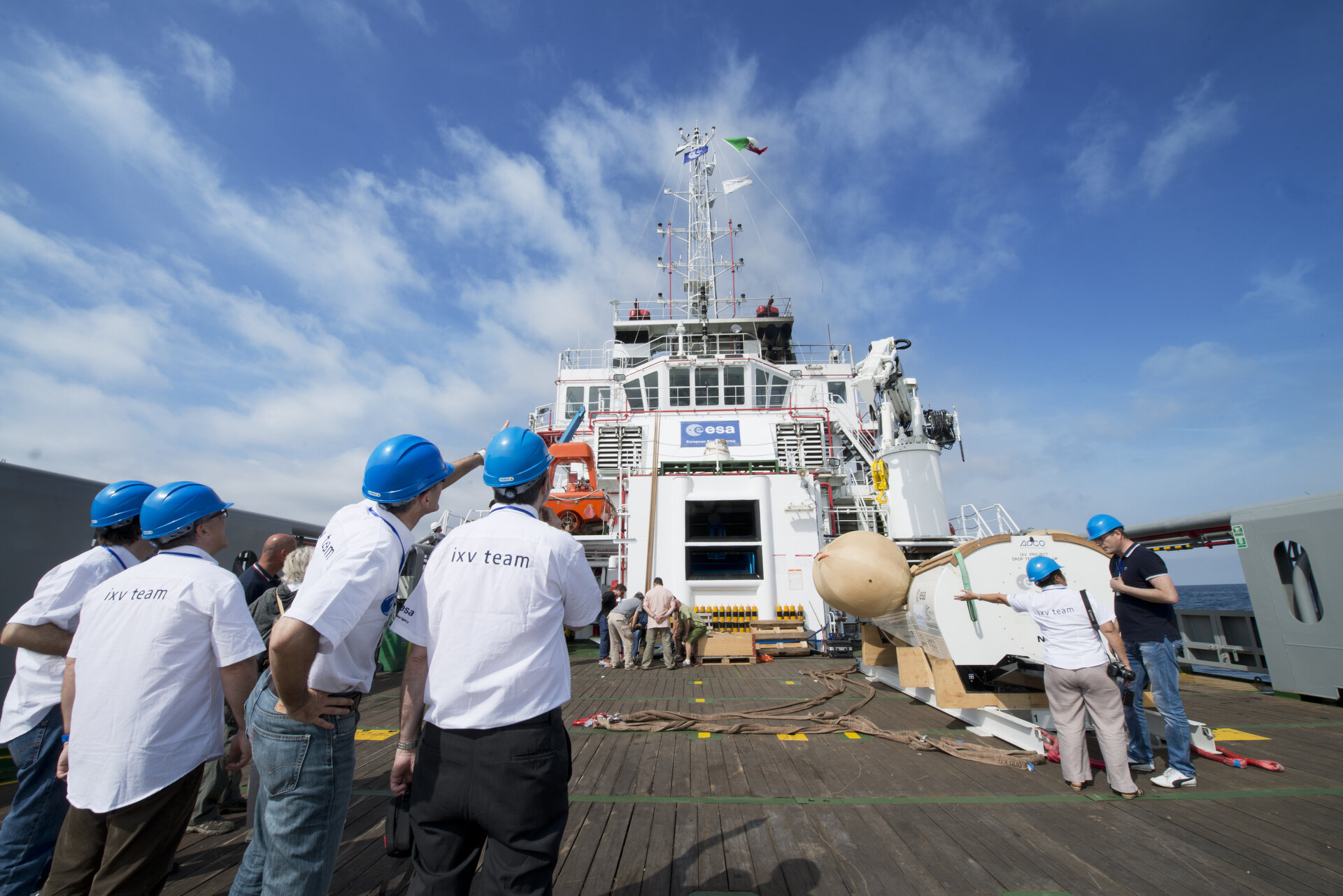 IXV prototype on deck