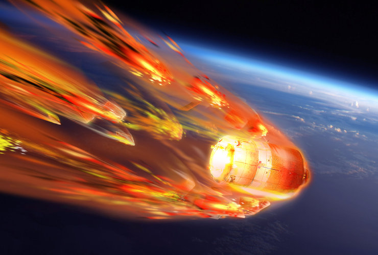 Artist’s view of ATV-5 reentry