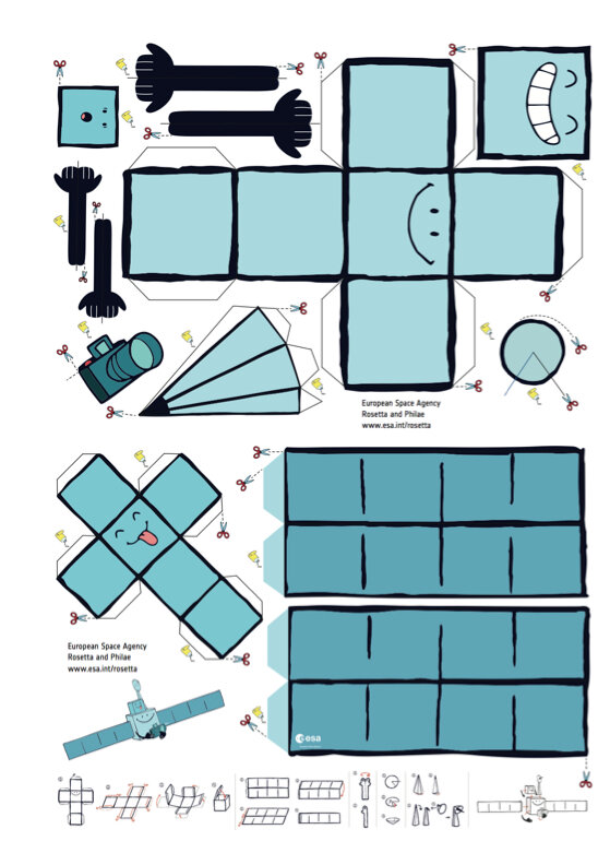 Maquette de Rosetta à construire