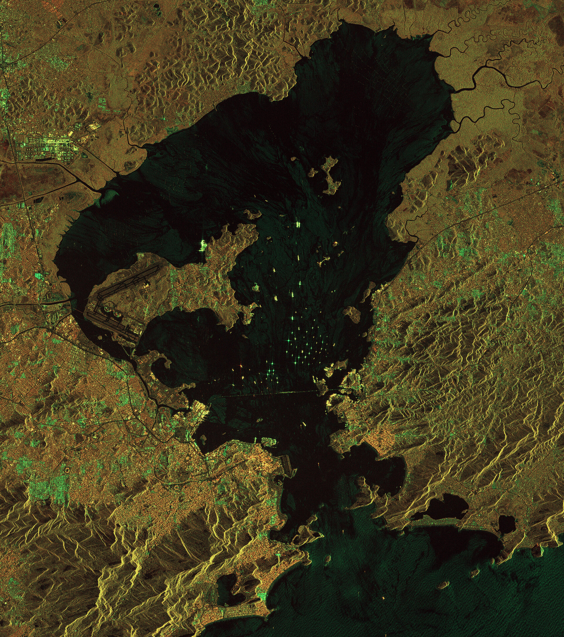 Rio de Janeiro in un'immagine dal satellite Sentinel-1A