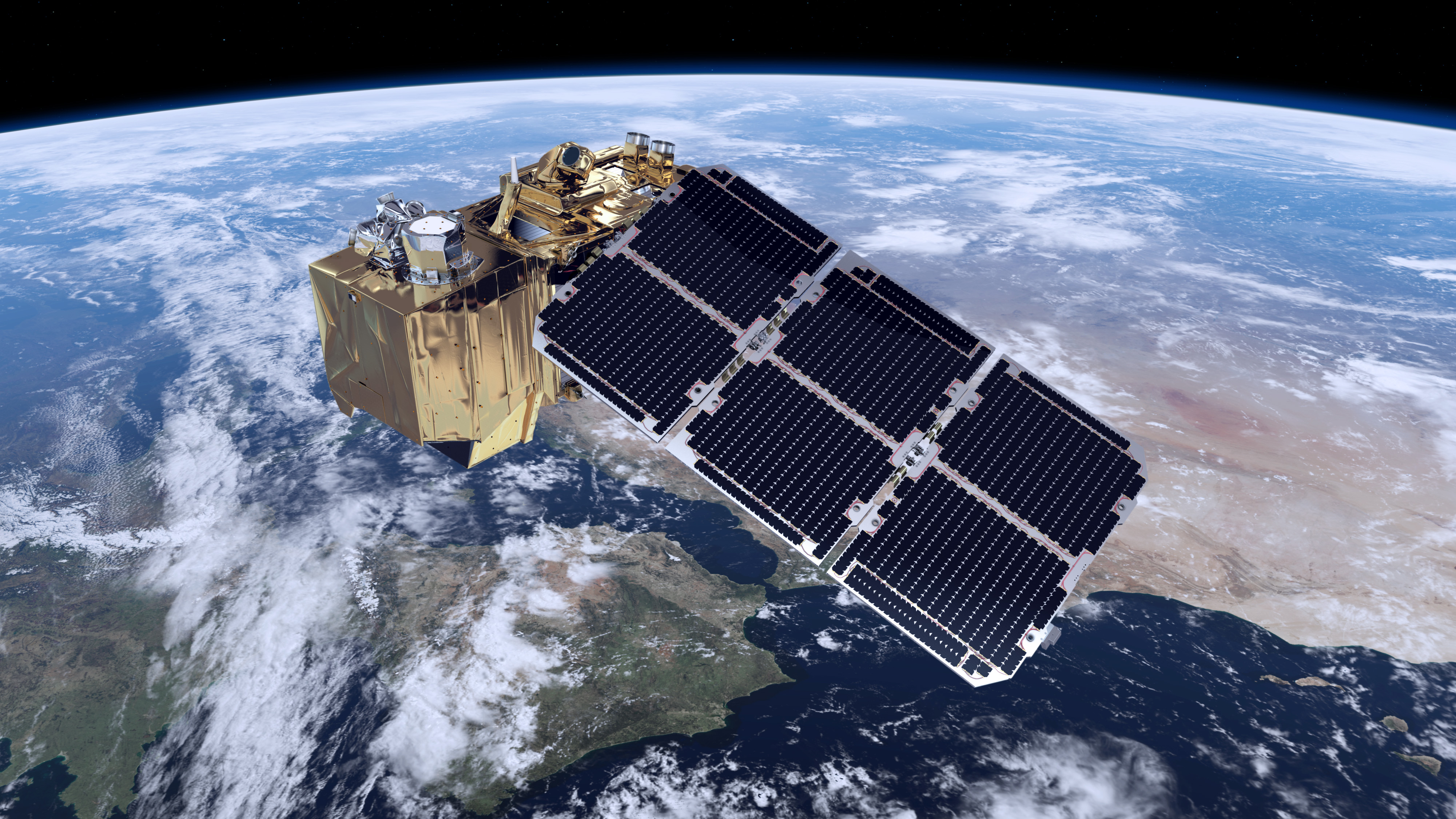 Satelita Sentinel 2 na orbicie. ESA/ATG medialab 2014
